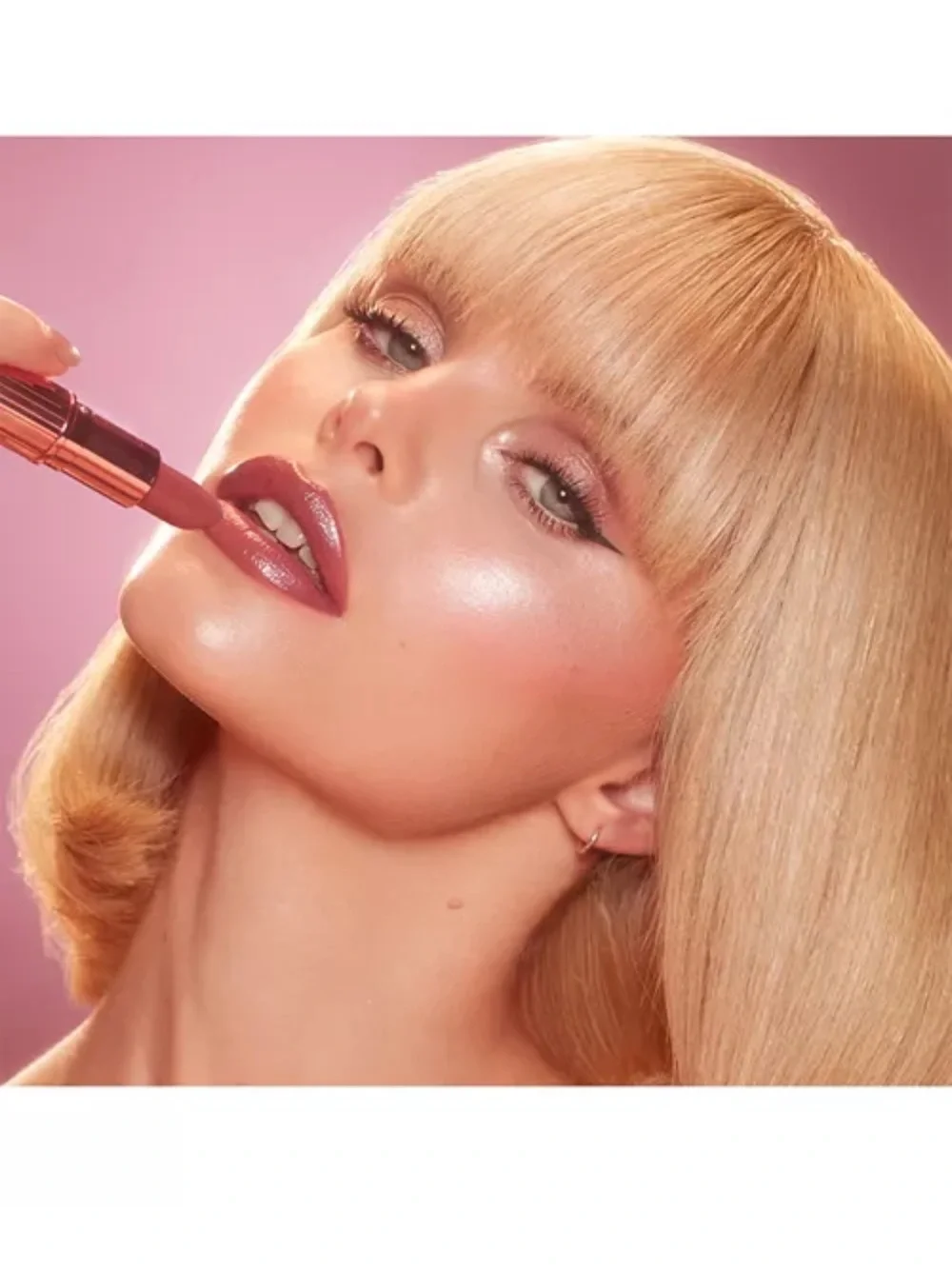 NWT Charlotte Tilbury K.I.S.S.I.N.G Mini Lipstick 90s Pink